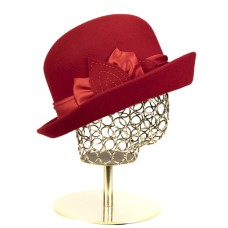 Фетровая шляпка №12 красная Фетровая шляпка №12 красная