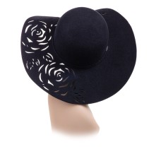 Капелина макси роза чёрная Капелина макси роза чёрная