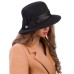 Фетровая шляпка №26 чёрная Фетровая шляпка №26 чёрная