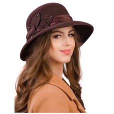 Фетровая шляпка №26 коричневая Фетровая шляпка №26 коричневая