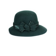Фетровая шляпка №26 изумрудная Фетровая шляпка №26 изумрудная