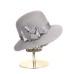 Фетровая шляпка №26 светло-серая