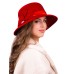 Фетровая шляпка №26 красная Фетровая шляпка №26 красная