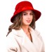 Фетровая шляпка №26 красная Фетровая шляпка №26 красная