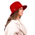 Фетровая шляпка №26 красная Фетровая шляпка №26 красная