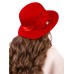 Фетровая шляпка №26 красная Фетровая шляпка №26 красная