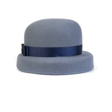 Фетровая шляпка №29 серо-голубая Фетровая шляпка №29 серо-голубая