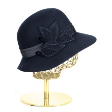 Фетровая шляпка №39 тёмно-синяя Фетровая шляпка №39 тёмно-синяя