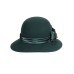 Фетровая шляпка №39 изумрудная
