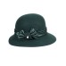 Фетровая шляпка №39 изумрудная