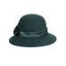 Фетровая шляпка №39 изумрудная