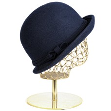 Фетровая шляпка №40 тёмно-синяя