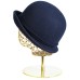 Фетровая шляпка №40 тёмно-синяя