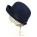 Фетровая шляпка №96 тёмно синяя 