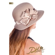 Фетровая шляпка №5 бежевая Фетровая шляпка №5 бежевая