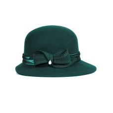 Фетровая шляпка №5 изумруд Фетровая шляпка №5 изумруд