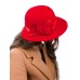 Фетровая шляпка №5 красная