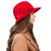 Фетровая шляпка №5 красная