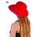 Фетровая шляпка №5 красная
