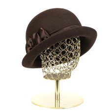 Фетровая шляпка № 60 коричневая Фетровая шляпка № 60 коричневая