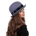Фетровая шляпка № 60 серо-голубая Фетровая шляпка № 60 серо-голубая