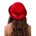 Фетровая шляпка № 60 красная Фетровая шляпка № 60 красная