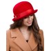 Фетровая шляпка № 60 красная Фетровая шляпка № 60 красная