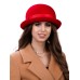 Фетровая шляпка № 60 красная Фетровая шляпка № 60 красная