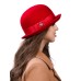 Фетровая шляпка № 60 красная Фетровая шляпка № 60 красная