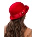 Фетровая шляпка № 60 красная Фетровая шляпка № 60 красная