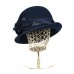 Фетровая шляпка №65 тёмно-синяя