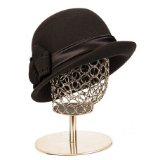 Фетровая шляпка №65 коричневая