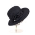 Фетровая шляпка №7                              чёрная