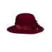Фетровая шляпка №7-2302 тёмно-красная Фетровая шляпка №7-2302 тёмно-красная