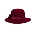 Фетровая шляпка №7-2302 тёмно-красная Фетровая шляпка №7-2302 тёмно-красная