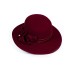Фетровая шляпка №7-2302 тёмно-красная Фетровая шляпка №7-2302 тёмно-красная