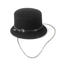 Фетровая панама № 70 чёрная Фетровая панама № 70 чёрная