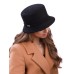 Фетровая панама № 70 чёрная Фетровая панама № 70 чёрная