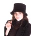Фетровая панама № 70 чёрная