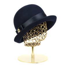 Фетровая шляпка №72 тёмно-синяя