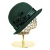 Фетровая шляпка №72 изумруд