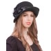 Фетровая шляпка №76                          чёрная