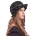Фетровая шляпка №76                          чёрная