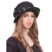 Фетровая шляпка №76                          чёрная