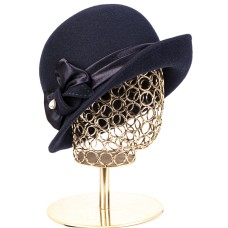 Фетровая шляпка №76 тёмно-синяя