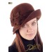 Фетровая шляпка №76 коричневая
