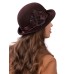 Фетровая шляпка №76 коричневая