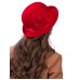 Фетровая шляпка №76 красная