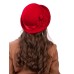 Фетровая шляпка №76 красная