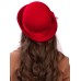 Фетровая шляпка №76 красная